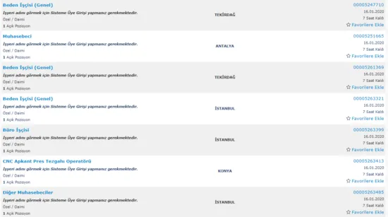 Temizlik, çağrı merkezi, kasiyer, kurye ve beden işçisi 2020 İŞKUR başvuru şartları nedir? İşte İŞKUR binlerce personel alım ilanı-4