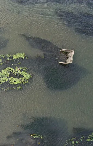 O ilimizde tepki çeken manzara! Sular çekilince ortaya çıktı