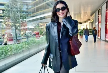 Objektiflere takıldı! Şıklığı göz kamaştırdı!