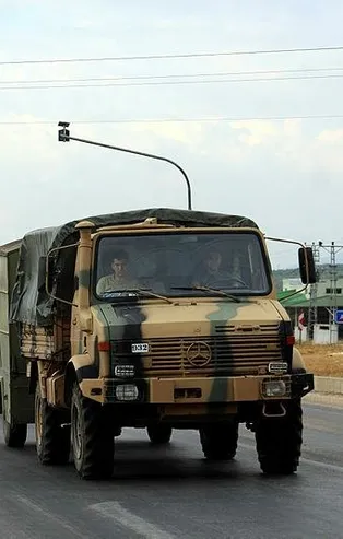 Son dakika: Suriye sınırına askeri sevkiyat