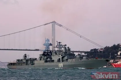 Karadeniz’de soğuk savaş! Rus savaş gemisi İstanbul Boğazı’ndan geçti