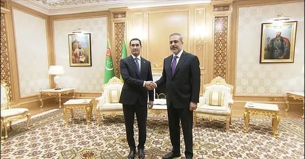 Türkmenistan Devlet Başkanı Berdimuhamedov, Dışişleri Bakanı Fidan’ı kabul etti!