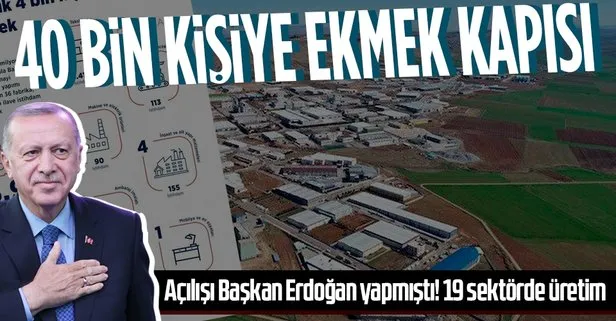 Başkan Erdoğan’ın açılışını yaptığı 36 fabrika 4 bin kişiye ekmek kapısı oldu