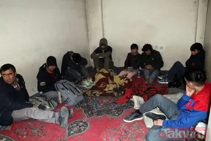 Van’da metruk binada Afganistan uyruklu 13 göçmen yakalandı