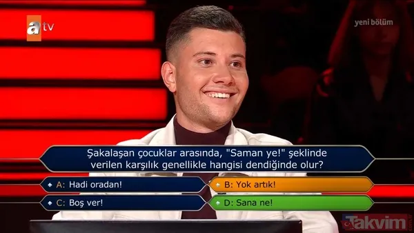 Kim Milyoner Olmak İster’de o soru yarışmacıyı yaktı! Oktay Kaynarca yarışmacıyı türküyle uğurladı! - 10