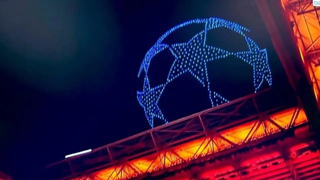 Galatasaray’dan Başakşehir maçı sonrası drone şov!