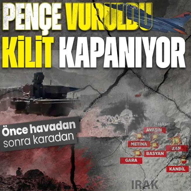 Milli Savunma Bakanlığı Irakın kuzeyinden paylaştı! Pençe vuruldu Kilit kapanıyor