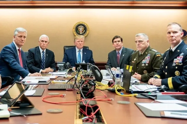 İşte Trump ve ekibinin Bağdadi operasyonunu izlediği anın görüntüsü