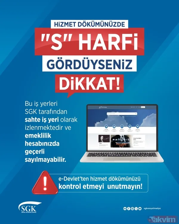 SGK'dan emeklilik uyarısı: Hizmet dökümünüzde "S" harfi gördüyseniz risk var - 5