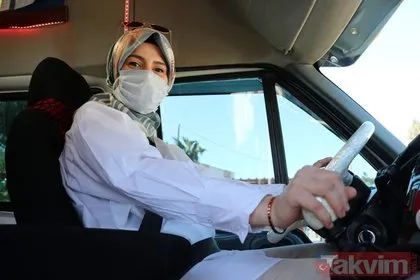 İzmir’in tek kadın minibüs şoförü! Elif Ergül sadece 23 yaşında