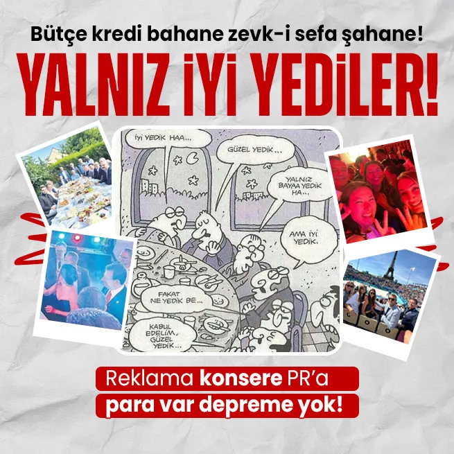 Türkiye CHPli İBB Başkanı Ekrem İmamoğlunun İstanbullunun parasını Pariste harcamasını konuşuyor! Hizmete gelince para yok reklam ve PRa var