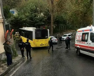 Beşiktaş’ta İETT otobüsü kontrolden çıktı! Yaralılar var