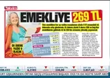 Emekli maaşlarında 269 liraya varan artış