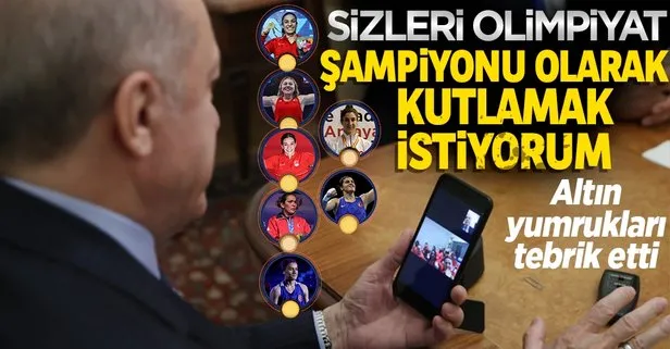 Başkan Erdoğan dünya şampiyonu kadın boksörleri tebrik etti
