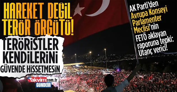 Son dakika: Avrupa Konseyi Parlamenterler Meclisi'nin skandal FETÖ raporuna Türkiye'den tepki: Utanç verici