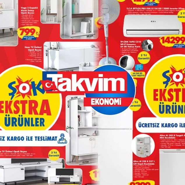 ŞOK çeyizlik ürünlerini sergiledi!