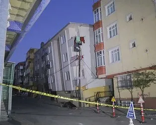 Gaziosmanpaşa’da 5 katlı bina yan yattı