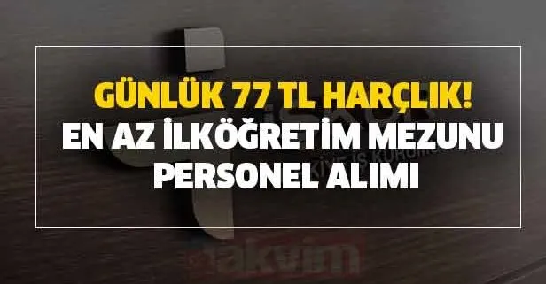 2020 İŞKUR en az ilkokul mezunu personel alımı başvuru şartları! İŞKUR’dan iş arayanlara günlük 77 TL harçlık!