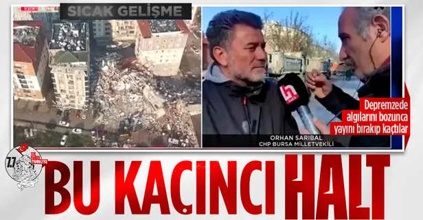 Halk TV'ye bir şok daha! CHP'li Orhan Sarıbal'ın algı operasyonunu depremzede çürüttü