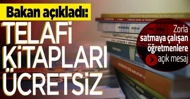 Bakan Özer: Telafi kitapları ücretsiz