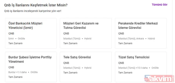 TEB, QNB, Akbank en az lise mezunu personel alımı yapıyor: İşte kadrolar - 9