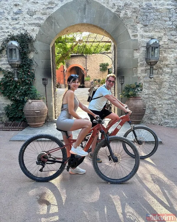 1000 yıllık kalede romantik kutlama! Engin Altan Düzyatan ile Neslişah Alkoçlar 9 yılı devirdi! Çocukları hayran bıraktı - 3