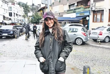 Yasemin Yürük Bebek’te yürüyüş yaparken objektiflere yansıdı