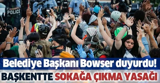 Son dakika: ABD’nin başkenti Washington’da sokağa çıkma yasağı ilan edildi