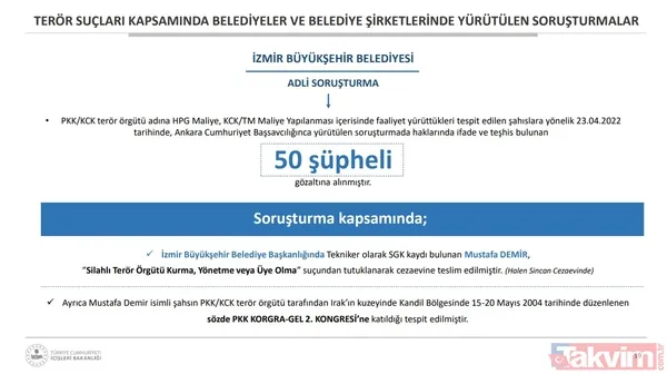 Belediyelerde CHP-HDPKK kirli işbirliği! Bakan Soylu: İBB'de 1668 kişinin terör iltisakı tespit edildi - 17
