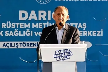 Bakan Özhaseki temel atma törenine katıldı!