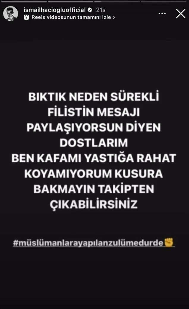 helal-olsun-sana-unlu-oyuncu-ismail-hacioglu-gazze-soykirimina-sessiz-kalmadi-ben-kafami-yastiga-rahat-koyamiy-1702412645082.jpeg Helal olsun sana! Ünlü oyuncu İsmail Hacıoğlu Gazze soykırımına sessiz kalmadı: "Ben kafamı yastığa rahat koyamıyorum"-6