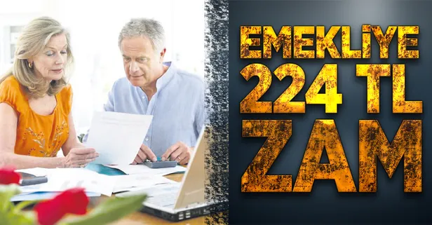 Emekliye 224 TL zam