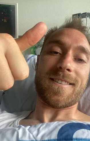 Danimarka-Finlandiya maçındaki korkutan görüntüsü sonrası Christian Eriksen'den ilk fotoğraf geldi