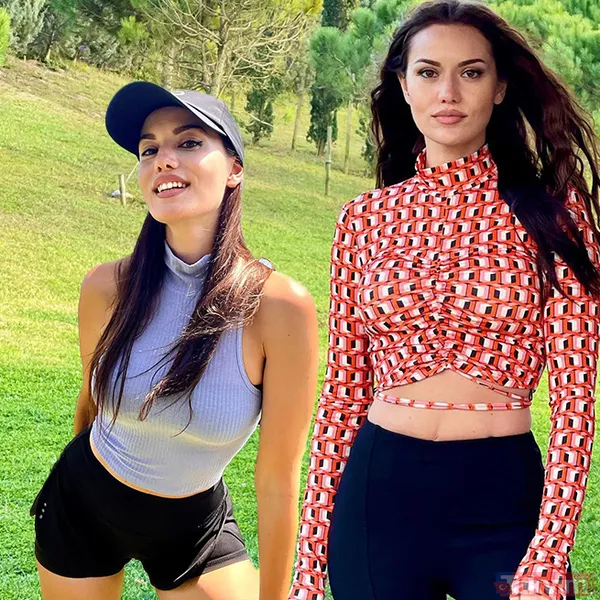 Fahriye Evcen kırmızı bikinisiyle paylaştı! Burak Özçivit’in biricik eşi tüm dikkatleri üzerine topladı! - 1