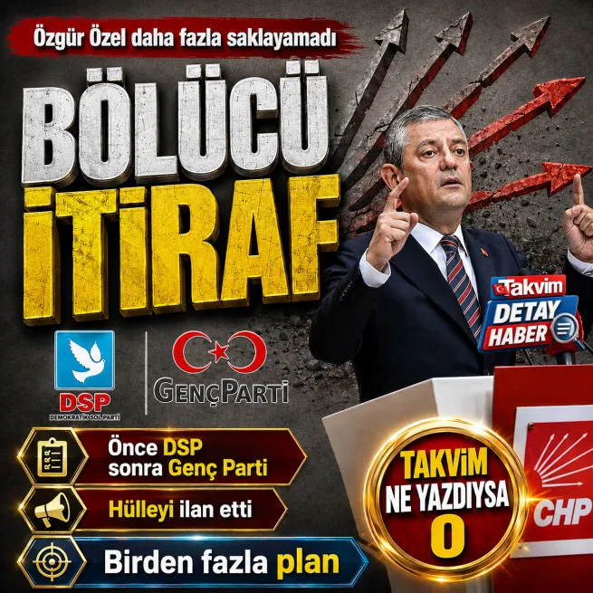 Takvim ne yazdıysa o: Özgür Özel’den hazır parti itirafı