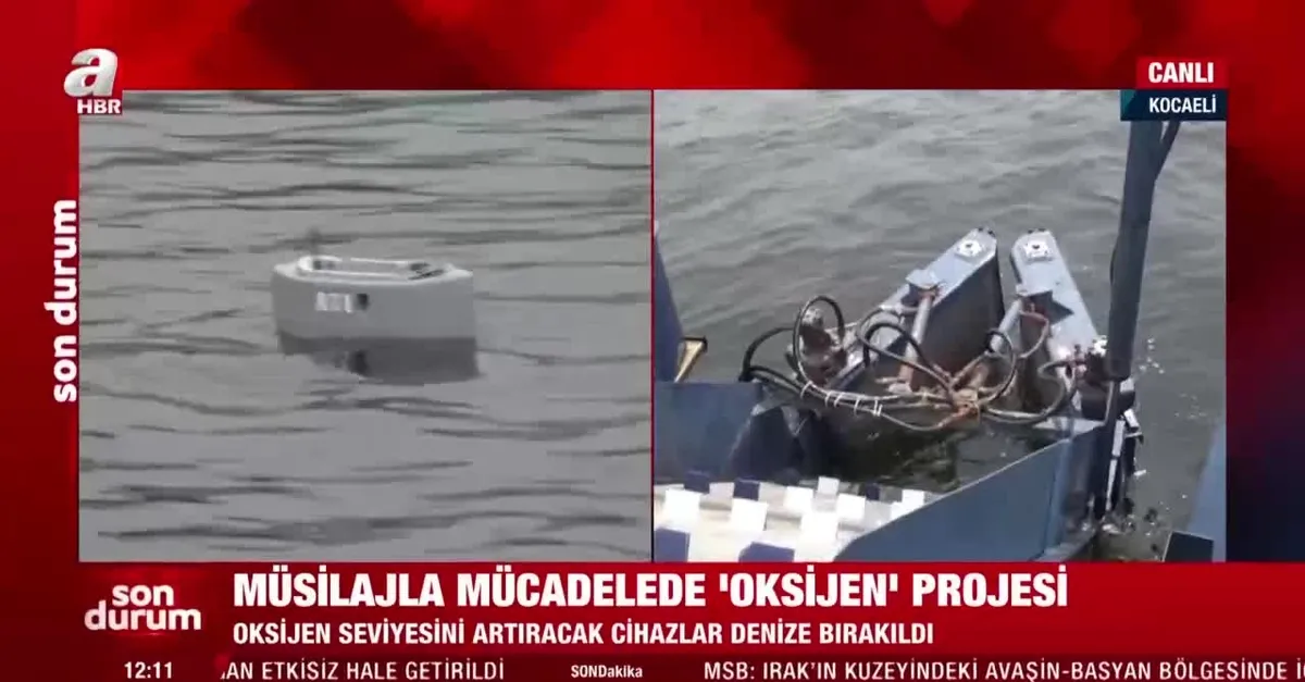Marmara'da müsilaja karşı oksijen cihazı!