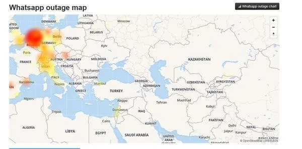 Whatsapp çöktü mü? Mesajlar neden iletilmiyor?-1