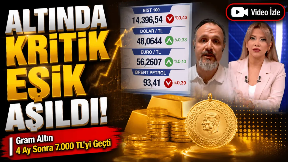 Altın fiyatları fırladı! Gram altın aylar sonra 7.000 TL sınırını aştı