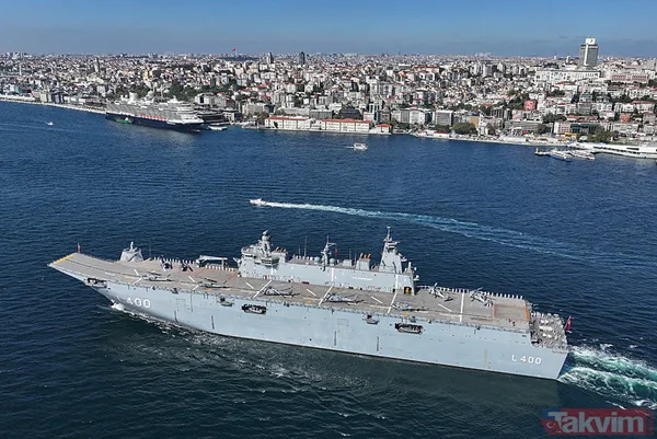 Preveze Deniz Zaferi’nin 486’ncı yıl dönümü: TCG Anadolu ve 15 savaş gemimiz İstanbul Boğazı'ndan geçti - 24