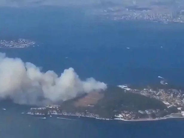 Heybeliada'daki orman yangını kontrol altına alındı! Valilikten son dakika açıklaması-5