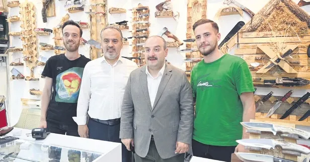 Bursa Büyükşehir Belediye Başkanı Alinur Aktaş’tan Bıçakçılar Çarşısı’na ziyaret!