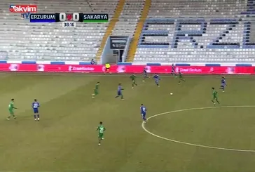 GOL İZLE: Erzurumspor 1-0 Sakaryaspor