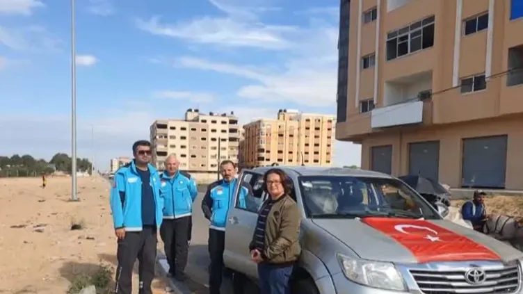 Gazze'ye giden Türk heyetten ilk kare!