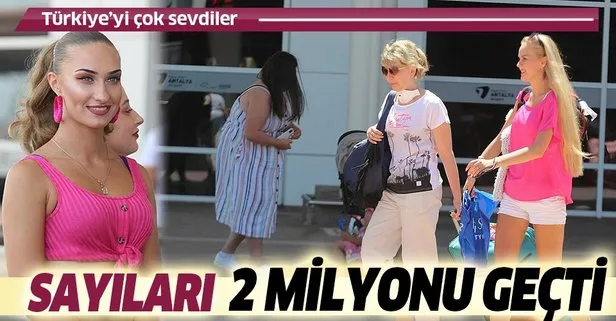 Turizmin başkenti Antalya’ya gelen turist sayısı 2 milyonu geçti