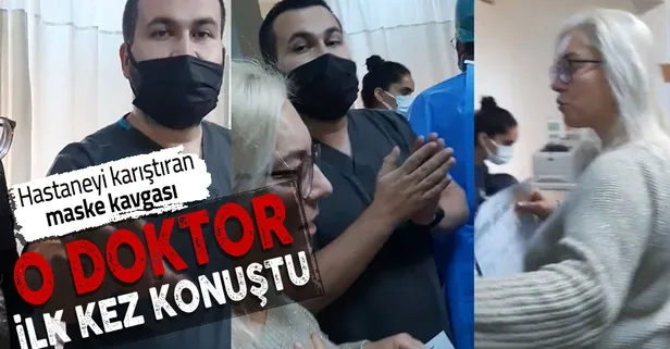 Adapazarı'nda hastanede maske takmayan anne ve kızla tartışan doktor olay anını anlattı