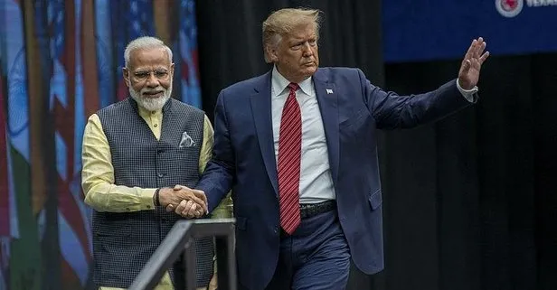 Trump ve Modi Teksas’ta bir araya geldi