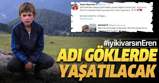 Selçuk Bayraktar açıkladı: Eren Bülbül'ün adı göklerde yaşatılacak