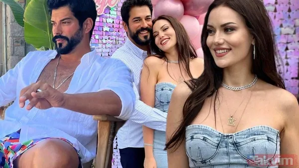 Fahriye Evcen ve Burak Özçivit'in oğlu Kerem ilk kez yüzünü gösterdi! Bikinili yakalanan Fahriye düzgün fiziğiyle hayran bıraktı - 1