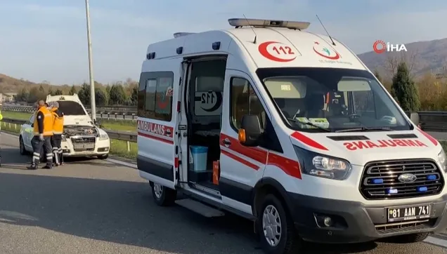 TEM otoyolunda feci kaza: 1 ölü, 2 yaralı