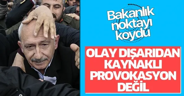 Son dakika: İçişleri Bakanlığı’ndan Kılıçdaroğlu’na saldırıyla ilgili açıklama
